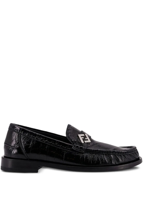 FENDI Missina leather loafers - Black