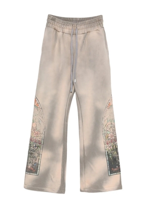 Who Decides War graphic-print track pants - Neutrals