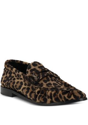 Saint Laurent Le Loufer loafers - Brown