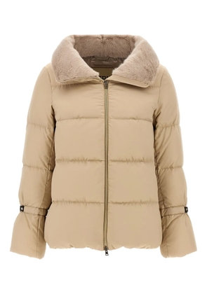 Herno quilted high-neck puffer jacket - Neutrals