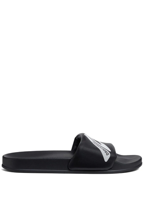 DSQUARED2 logo-print slides - Black