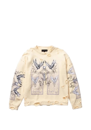 Who Decides War Ascension printed sweatshirt - Neutrals