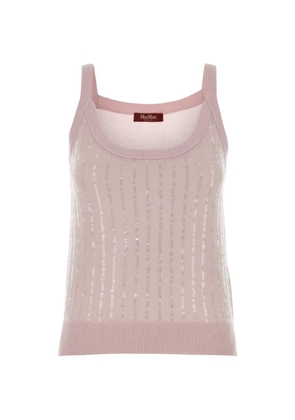 Max Mara Cosetta sequin-details tank top - Pink