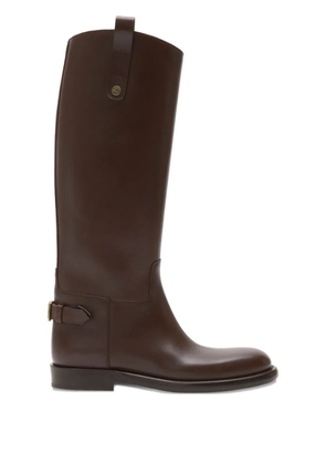 Burberry Cavalier equestrian-knight calf leather boots - Brown