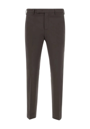 PT Torino pressed-crease wool trousers - Brown