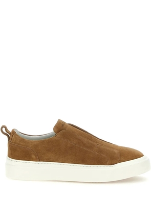 Kiton suede sneakers - Brown