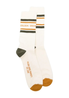 Golden Goose stripe-detail socks - Neutrals
