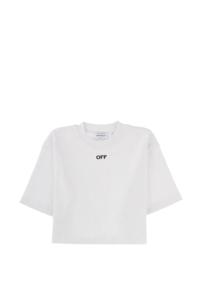 Off-White cropped ribbed top