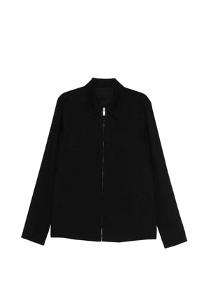 Rick Owens long-sleeve pointed-collar bomber jacket - Black