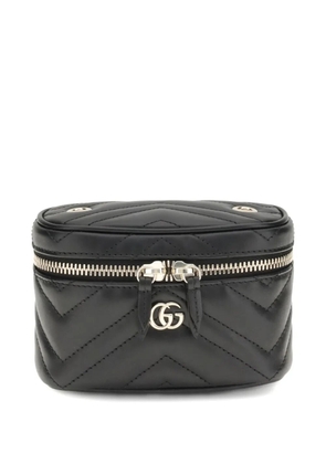 Gucci quilted leather makeup bag - Black