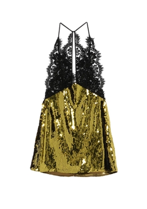 Retrofete Edda lace mini dress - Gold