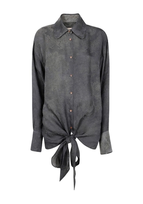 Uma Wang floral-pattern shirt - Green