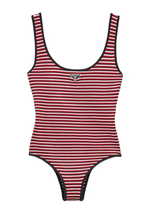Prada striped swimsuit - Black