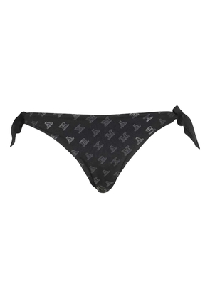 Max Mara logo-print tie-side bikini bottom - Black