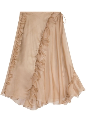 Cecilie Bahnsen Adelina midi skirt - Neutrals