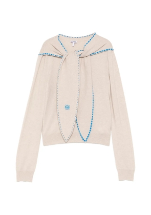 LOEWE scarf knitted top - Neutrals