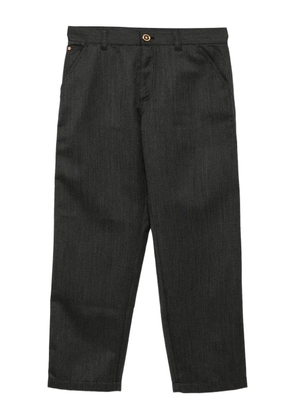 Versace wool trousers - Black