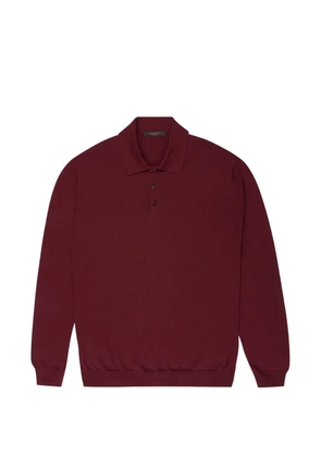 Zanone buttoned polo shirt - Red