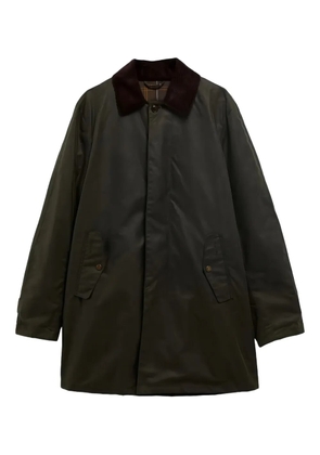 Baracuta x Barbour corduroy-collar coat - Green