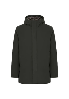 SUNS fur hooded parka - Green