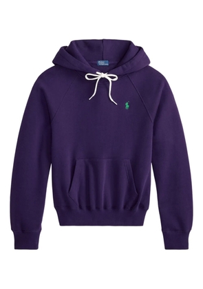 Polo Ralph Lauren logo-embroidered drawstring hoodie - Purple