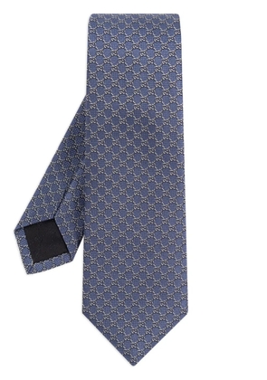 Gucci GG silk tie - Blue