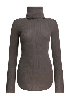 Rick Owens ribbed-knit turtleneck sweater - Grey
