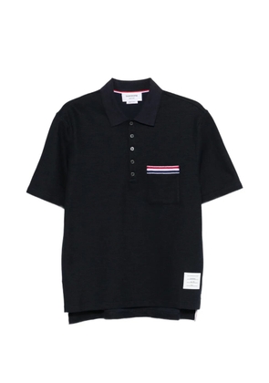 Thom Browne short-sleeve polo shirt - Blue