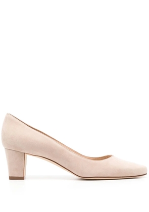 Manolo Blahnik Okkatopla 50mm suede pumps - Neutrals