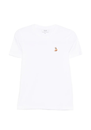 Maison Kitsuné embroidered T-shirt - White
