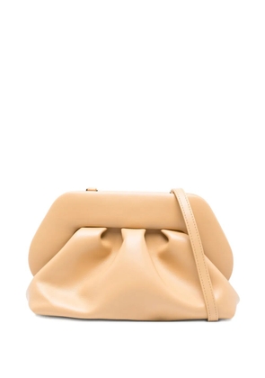 Themoirè Bios gathered clutch bag - Neutrals