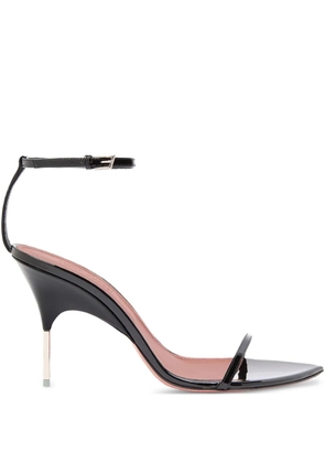 Amina Muaddi 95mm Bruna patent sandals - Black