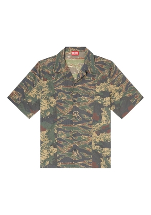 Diesel S-Brack-EPBW camouflage-print short-sleeve shirt - Green