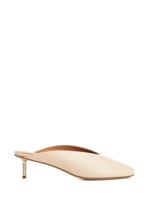 Forte Forte square-toe mules - Neutrals