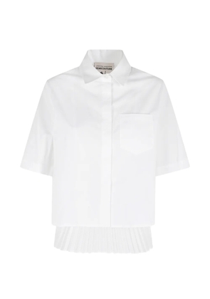 Semicouture Dominga pleated shirt - White