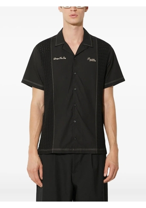 Filling Pieces embroidered textured shirt - Black