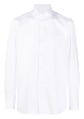 Luigi Borrelli spread collar cotton shirt - White
