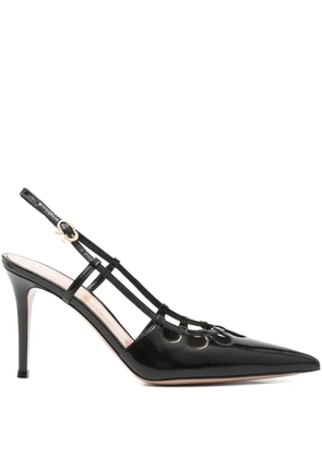 Gianvito Rossi 90mm slingback cut-out pumps - Black