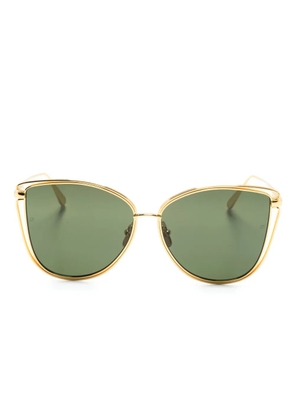 Linda Farrow Dinah cat-eye sunglasses - Gold