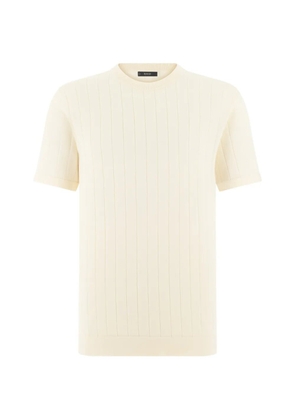 Boggi Milano ribbed T-shirt - Neutrals