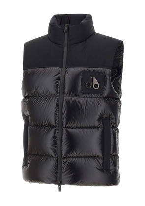 Moose Knuckles logo-plaque gilet - Black