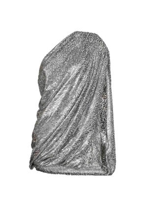 Stella McCartney one-shoulder gathered dress - Silver