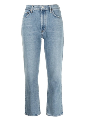 AGOLDE straight-leg ankle-length jeans - Blue
