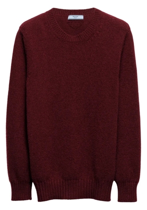 Prada crew-neck cashmere-wool jumper - Red