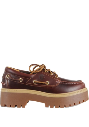 Timberland Stone Street lace-up platform mules - Brown