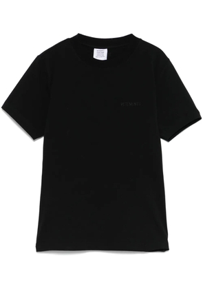 VETEMENTS logo-embroidered T-shirt - Black