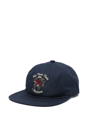 Drôle De Monsieur Casquette Slogan Rose cap hat - Blue