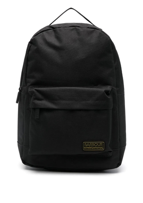 Barbour International logo backpack - Black