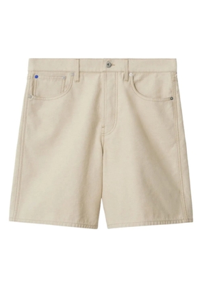 Burberry EKD denim shorts - Neutrals