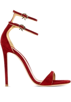 Gianvito Rossi 110mm double-buckle stiletto sandals - Red
